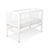 Baby cot bed 120x60cm with crown White