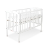 Baby cot bed 120x60cm with crown White