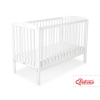 Baby cot bed 120x60cm with crown White