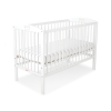 Baby cot bed 120x60cm with crown White