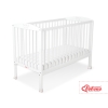 Baby cot bed 120x60cm with crown White