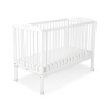 Baby cot bed 120x60cm with crown White