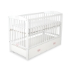 Baby cot bed 120x60cm with crown with drawer MAXI
