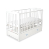 Baby cot bed 120x60cm with crown with drawer MAXI