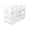 Baby cot bed 120x60cm with crown with drawer MAXI