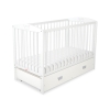 Baby cot bed 120x60cm with crown with drawer MAXI