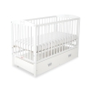 Baby cot bed 120x60cm with crown with drawer MAXI