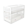 Baby cot bed 120x60cm with crown with drawer MAXI