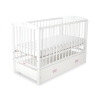 Baby cot bed 120x60cm with crown with drawer MAXI