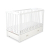 Baby cot bed 120x60cm with crown with drawer MAXI