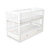 Baby cot bed 120x60cm with crown with drawer MAXI