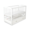 Baby cot bed 120x60cm with crown with drawer MAXI