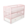 Baby cot bed 120x60cm with crown with drawer MAXI