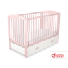 Baby cot bed 120x60cm with crown with drawer MAXI