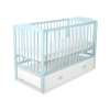 Baby cot bed 120x60cm with crown with drawer MAXI