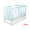 Baby cot bed 120x60cm with crown with drawer MAXI