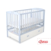 Baby cot bed 120x60cm with crown with drawer MAXI