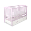 Baby cot bed 120x60cm with crown with drawer MAXI