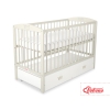 Baby cot bed 120x60cm with crown with drawer MAXI