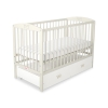 Baby cot bed 120x60cm with crown with drawer MAXI