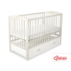 Baby cot bed 120x60cm with crown with drawer MAXI