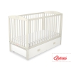 Baby cot bed 120x60cm with crown with drawer MAXI