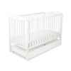 Baby cot bed 120x60cm with crown with drawer STANDARD