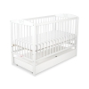 Baby cot bed 120x60cm with crown with drawer STANDARD