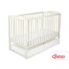Baby cot bed 120x60cm with crown with drawer STANDARD