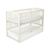 Baby cot bed 120x60cm with crown with drawer STANDARD