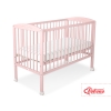 Baby cot bed 120x60cm with Hearts 5003-01- powder pink
