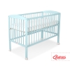 Baby cot bed 120x60cm with Hearts 5003-02- mint