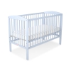 Baby cot bed 120x60cm with Hearts 5003-03- blue