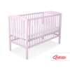 Baby cot bed 120x60cm with Hearts 5003-08- pink