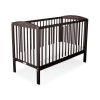 Baby cot bed 120x60cm with hearts Brown