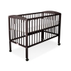 Baby cot bed 120x60cm with hearts Brown