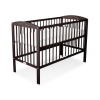 Baby cot bed 120x60cm with hearts Brown