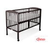 Baby cot bed 120x60cm with hearts Brown