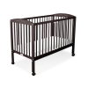 Baby cot bed 120x60cm with hearts Brown