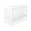 Baby cot bed 120x60cm with hearts White