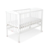 Baby cot bed 120x60cm with hearts White