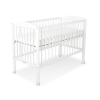 Baby cot bed 120x60cm with hearts White