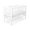 Baby cot bed 120x60cm with hearts White