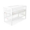 Baby cot bed 120x60cm with hearts White