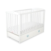Baby cot bed 120x60cm with hearts with drawer MAXI