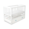 Baby cot bed 120x60cm with hearts with drawer MAXI