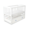 Baby cot bed 120x60cm with hearts with drawer MAXI