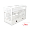 Baby cot bed 120x60cm with hearts with drawer MAXI