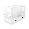 Baby cot bed 120x60cm with hearts with drawer MAXI
