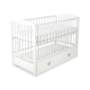 Baby cot bed 120x60cm with hearts with drawer MAXI